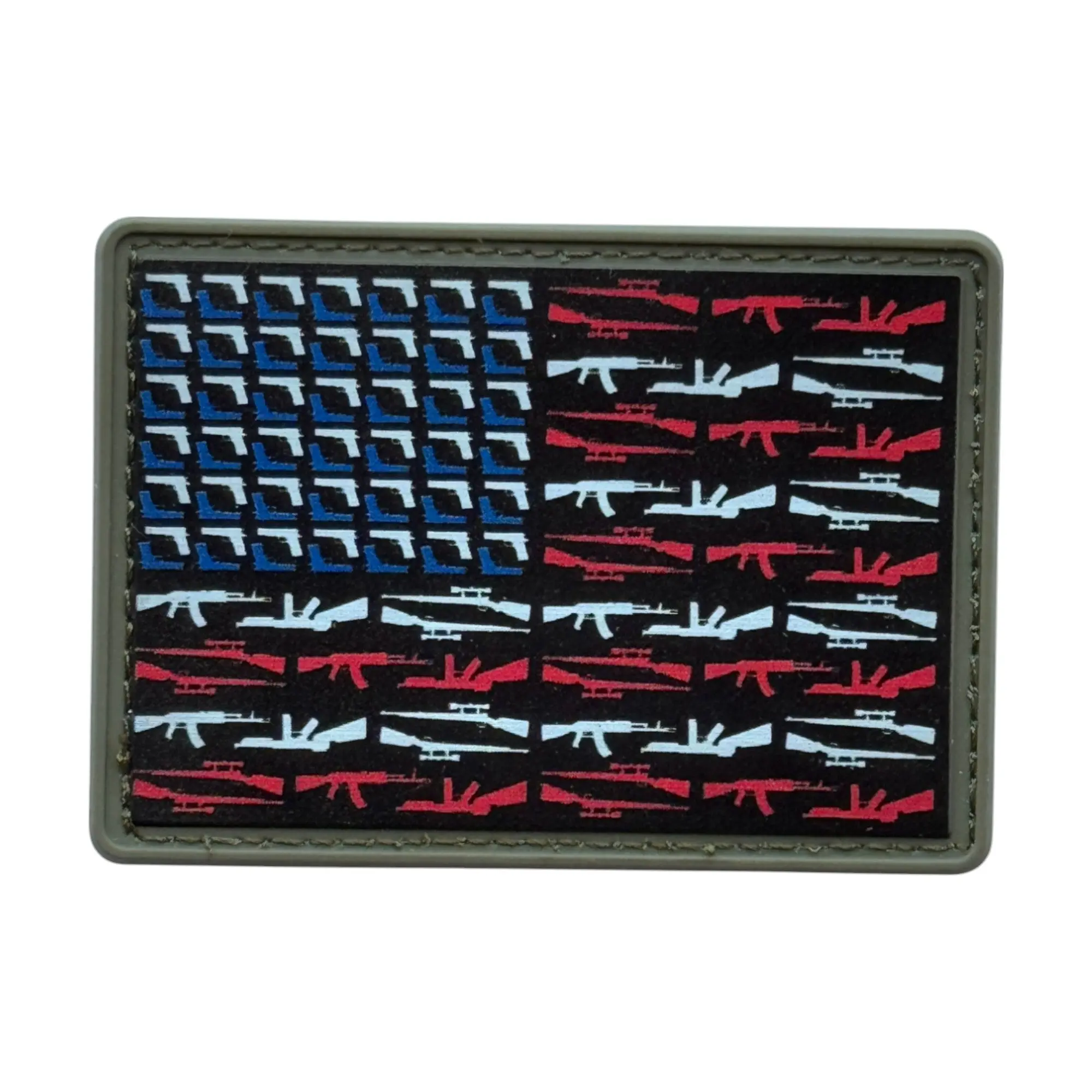 2A US FLAG PVC MORALE PATCH