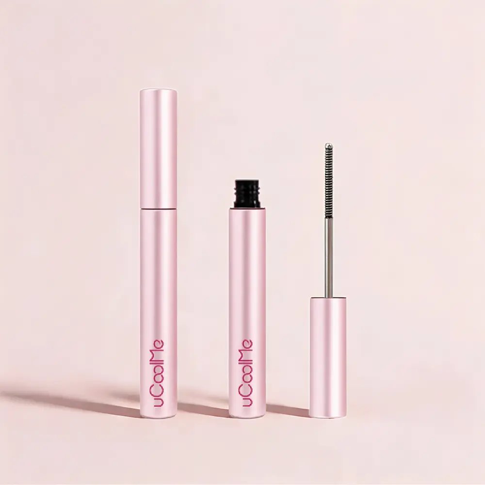 UCOOLME Lengthening and Curling Mascara, Waterproof Brush-On Formula with Carbon Black for Thickening and Volumizing Natural Extension, 24-Hour Smudge-Proof Wear, 6ML, Makeup Products, Dramatic Lashes, Lengthening Mascara, Brightening, Natural Mascara