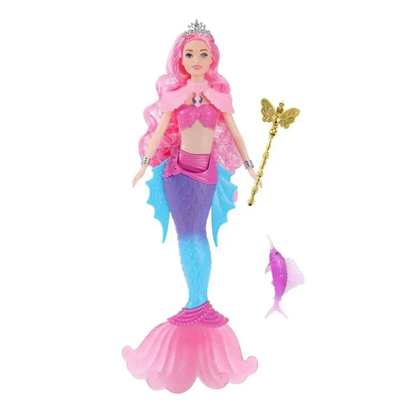 35cm Glowing Musical Mermaid Doll, Cute Doll Collectible, Fashion Toy for Kids, Girls' Princess Birthday Gift, Dolls Gifts, New Year Christmas Present
