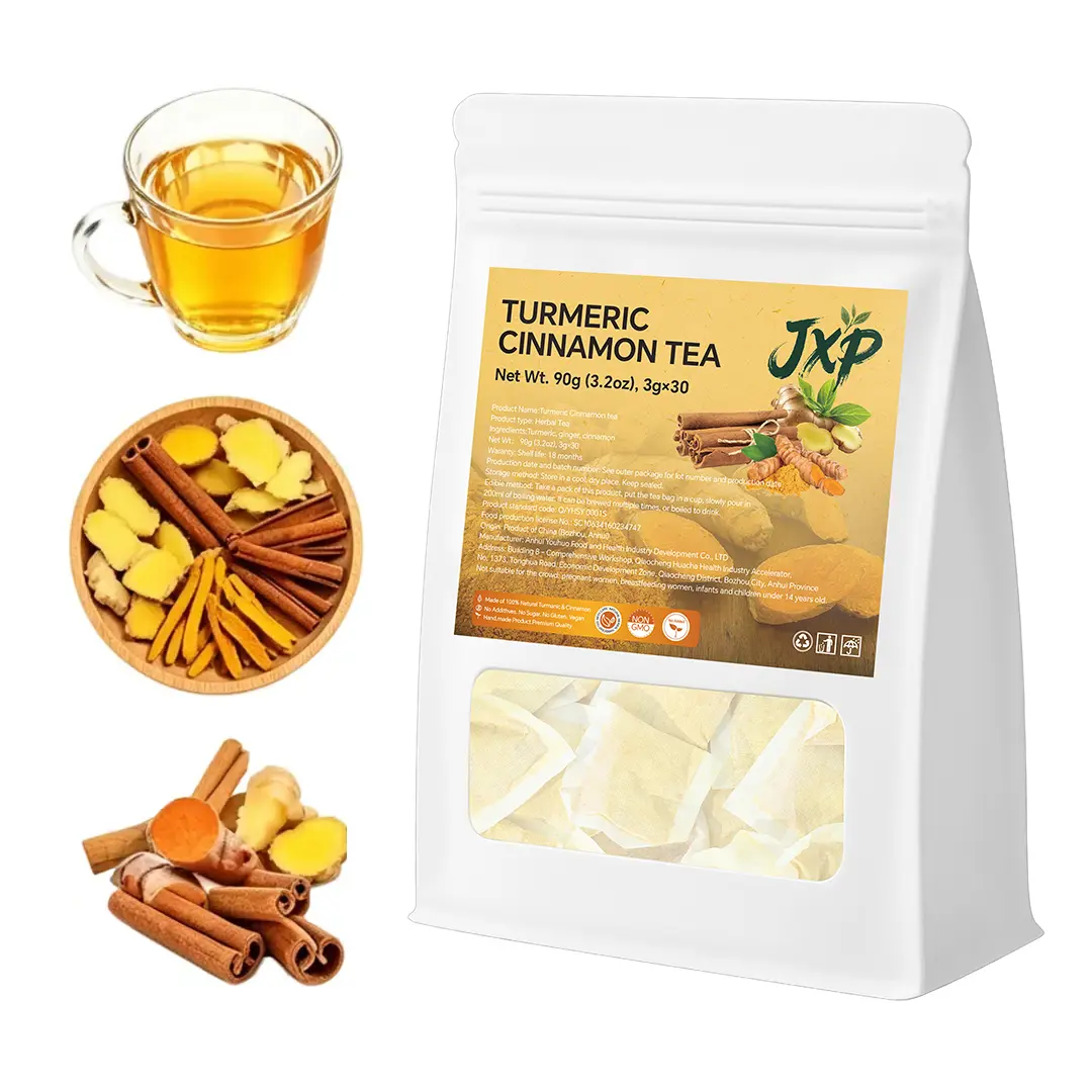 Turmeric Tea Herbal Anti-Inflammatory Tea, 100% natural, eco-friendly tea bags. Contains turmeric, ginger, and cinnamon. Biodegradable tea bags. Sugar-free, Caffeine Free, gluten-free, vegan healthy beverage. #Summervibes, Premium Herbal Blend,summervibes