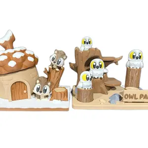 Mini Flexi Animal Habitat Play-sets 3d Printed Themed Sets with Articulating Animals For Kids