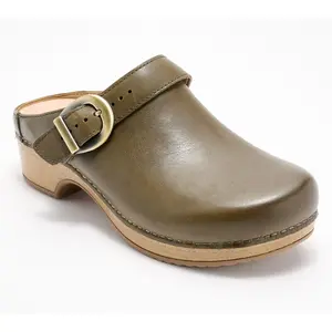 Dansko Leather Swivel Strap Clogs - Baylor