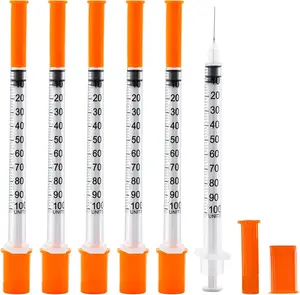 U-100 Pet Feeding Syringe 1cc 31G 5/16 Inch for Small Pets, 20 Pack Individually Packed