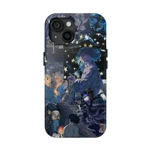 Aesthetic Anime Phone Case For iPhone 17 16 15 14 13 12 11 X 8 – Inspired By Howl’s Castle - Studio Ghibli Phone Case