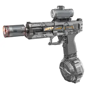 Ice mouse ice explosion electric water gun children's high-speed continuous linkage re-rebod large-capacity water spray gun toy 2025 new style