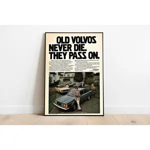 Volvos Pass On Volvo Poster