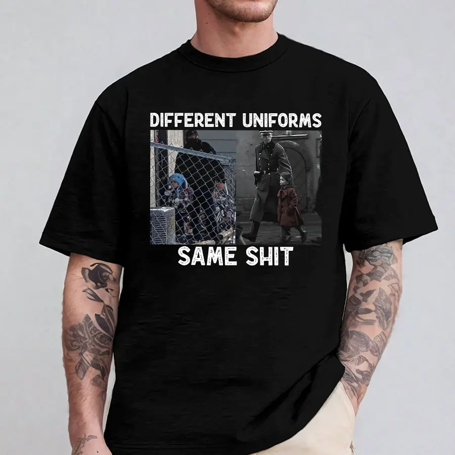 [Ver 2] Different Uniforms Same Shlt Shirt, Anti-Fascism Hoodie, Abolish Ice Tee, Ice Detain Child