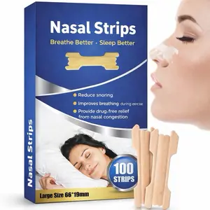 Nose Strips for Breathing, Large Breath Strips for Sleeping, Snoring Support, Stuffy Nose and Congestion Relief 50/100 PCS - Better Night Airflow, Nasal Strip