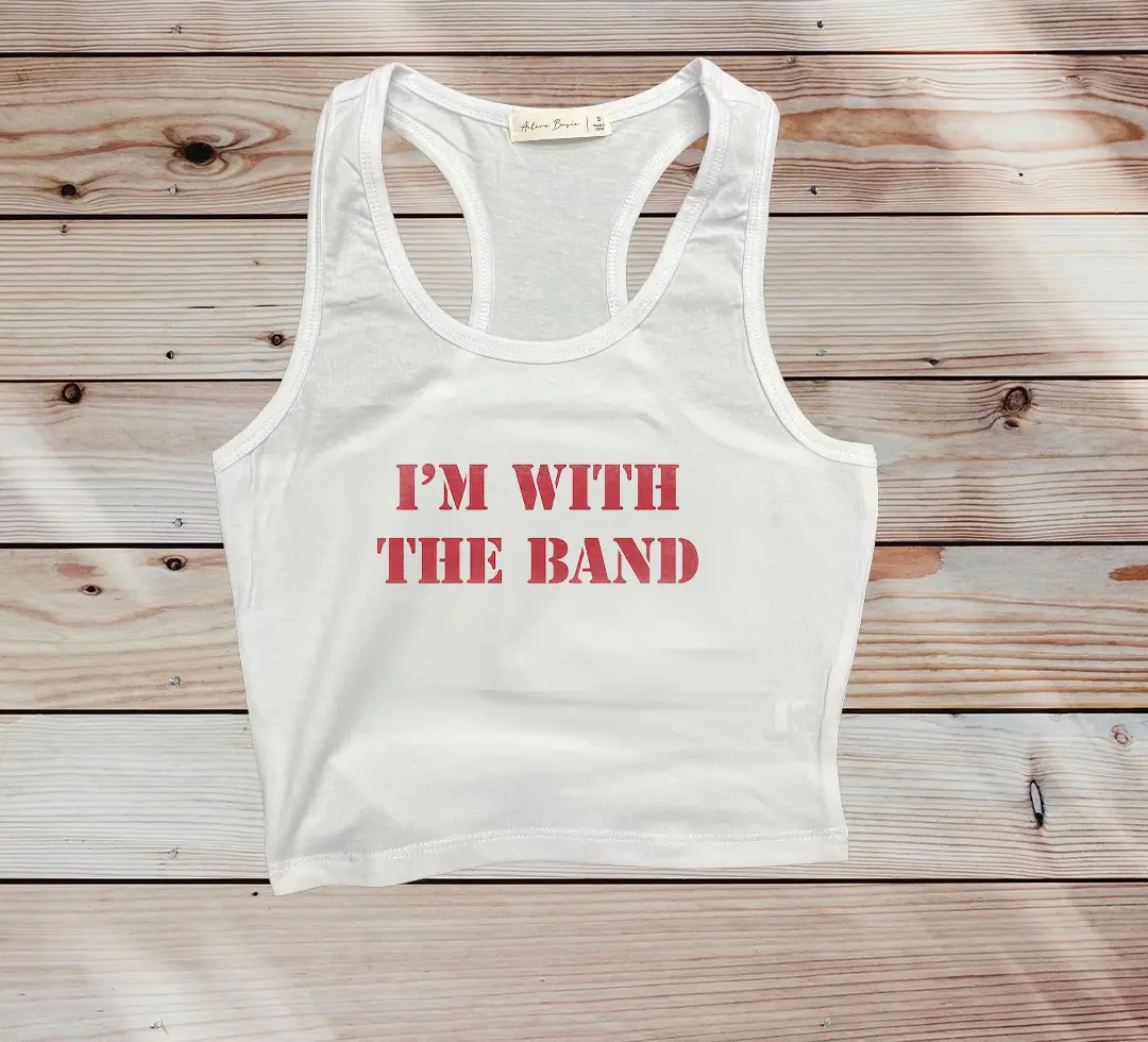 im with the band crop tank