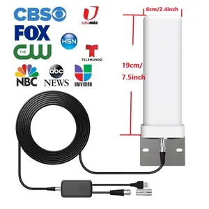 2026 Outdoor Antenna, HD 1080P, Supports Iptv Channels, 5m Cable, Ultra-HD Hdtv TV Antenna, European and American Bestseller