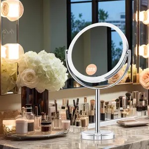 Powerful 30X Magnification Makeup Mirror, Dual-Sided 1X/30X Magnifying Vanity Mirror, 360° Rotating Acrylic Travel Mirror With Detachable Design, Perfect For Precision Makeup, gifts for mom, gifts for women