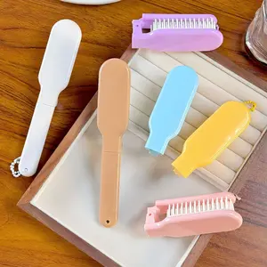 Cartoon Portable Comb High Aesthetic Soft Teeth Smooth Hair Comb Foldable Dual Use Hair Comb Hair Styling Combs