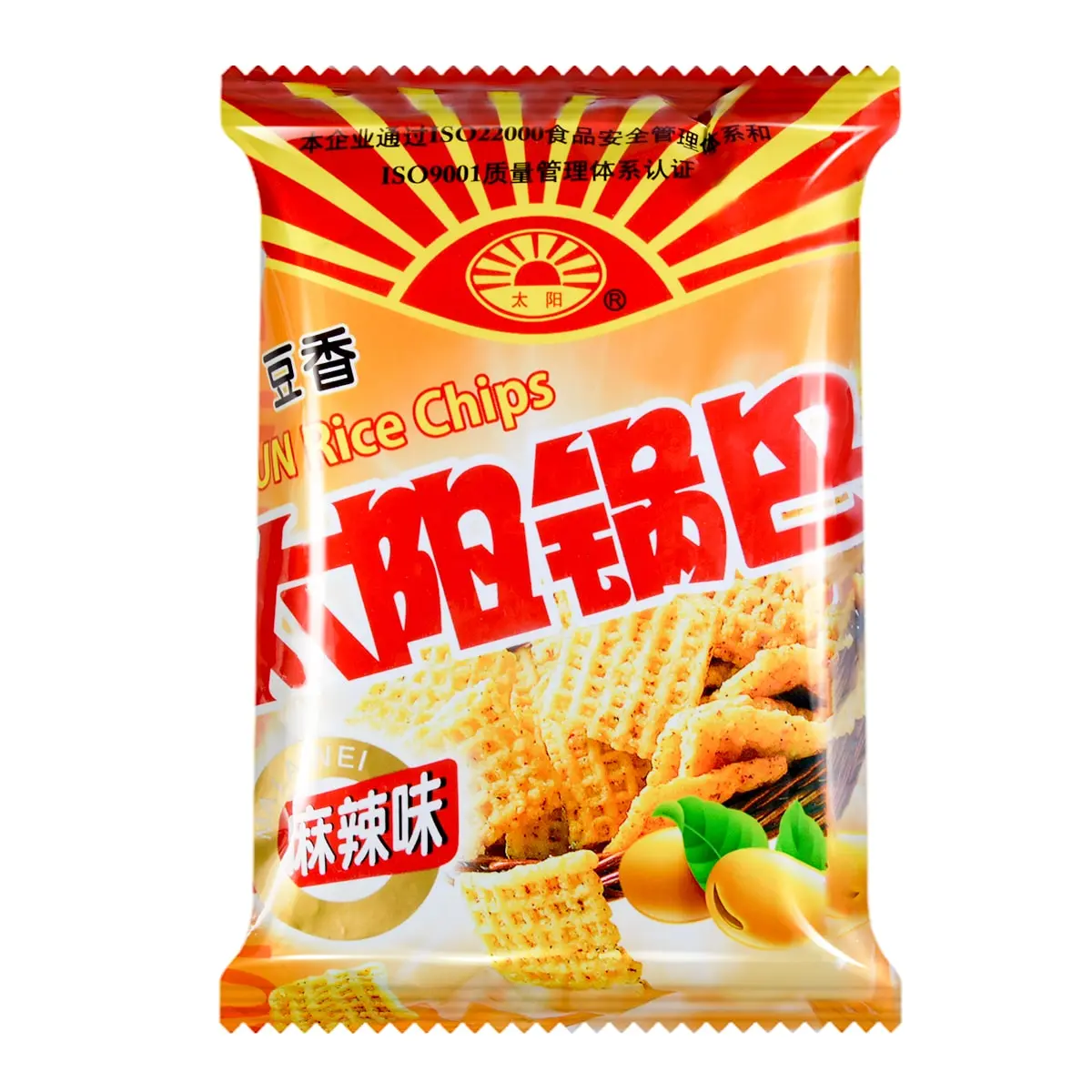 Xasunfood Spicy Bean Curd Skin Crisps - Nostalgic Childhood Snack, Authentic Shaanxi Specialty, 50g