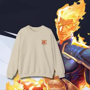Rivals Inspired Fiery Duelist Embroidered Crewneck | Gamer Style