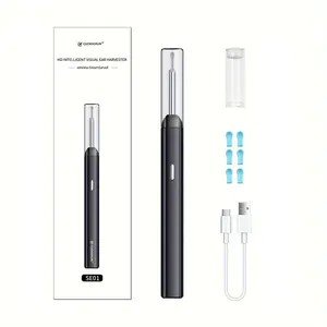 1PCS set of safe and simple-to-use rechargeable wireless electric smart visual earwax removal tools with a camera, portable ear washer