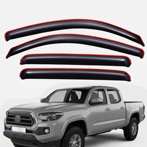 ( In) Window Vent Visors Rain Guard for 2005-2015 Toyota Tacoma Double Cab