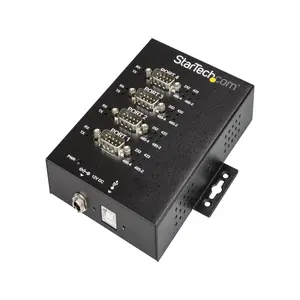 StarTech ICUSB234854I USB to RS-232/422/485 Serial Adapter - 4 Port - Industrial - 15 kV ESD Protection - USB to Serial Adapter - USB to Serial Hub