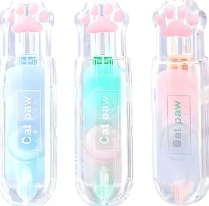 Correction Tape, Mini Retractable Correction Tape Pen, with Aesthetic Cute Cat Paw Applicator,for Back To School Office Supplies.