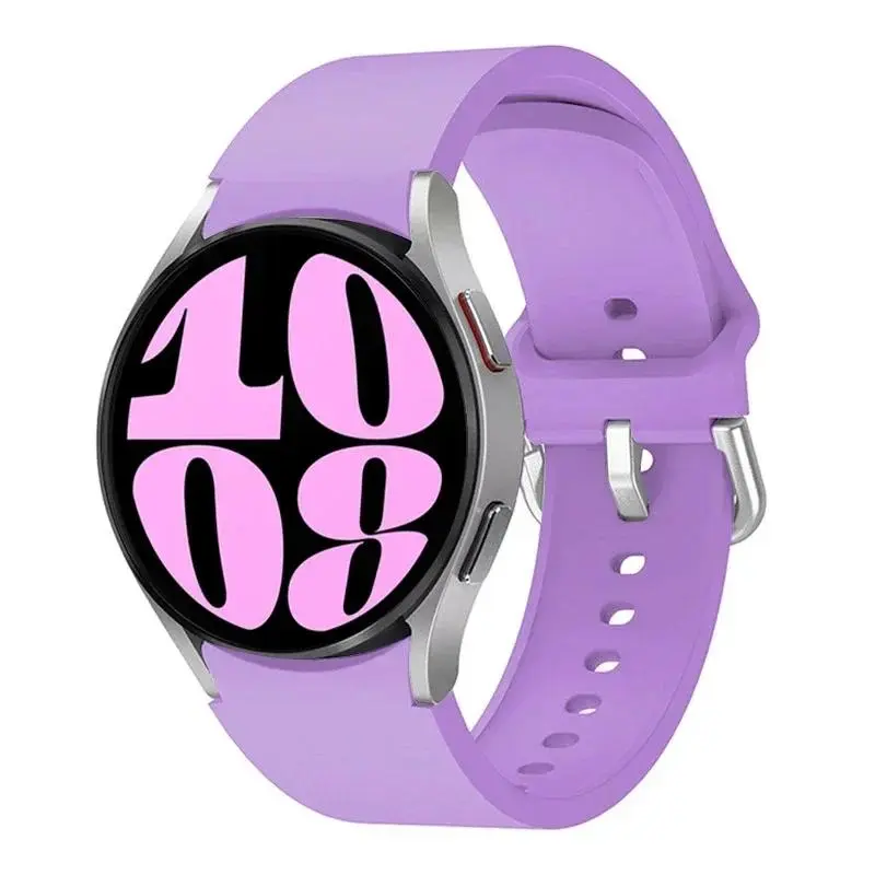 No Gap Silicone Strap For Samsung Galaxy Watch 7/6/5/4 40mm 44mm 5 Pro Original Bracelet Galaxy Watch 6 4 Classic 47mm 46mm Band