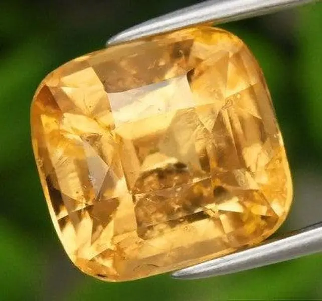 4.11ct Earth-Mined Orange Grossular Garnet – Cushion Cut, Unheated