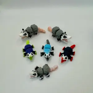 Opossums Possums 3D Printed Articulated Keychain Fidget - Stress Relief Toy