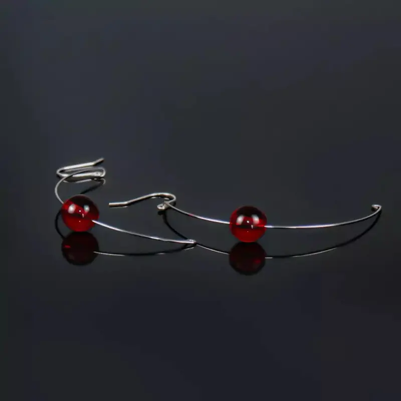 Kakyoin Cherry Dangle Earrings Sweet and Lovely Fruit Earrings Funny Gifts For Women