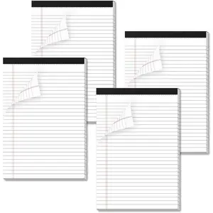 Legal Pads 4 Pack of Note Pads 6 x 9 Inch Notepad 21lb Thick Paper Legal Pad 30 Sheets Note Pad College Ruled Small Legal Pads 29 Lines Writing Pads for Writing, Sketching, and Note-Taking