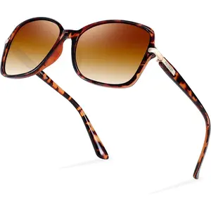 FEISEDY Womens Polarized Sunglasses, Trendy Elegant Colored Frame for Ladies, UV400 Protection B2760