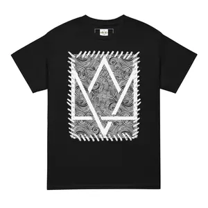 VIONA VELLI UNISEX MOD WHT STITCH - Classic Fit, Streetwear Graphic T-Shirt