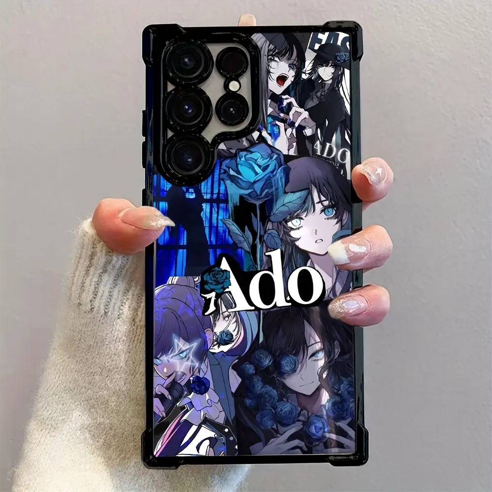 Ado Kyogen X Uta Printed Smartphone Casing - Shockproof Waterproof TPU Cover for Samsung Galaxy S26 S25 S24 S23 S22 S21 FE Ultra Plus 4G 5G, Anti-Drop Transparent Soft Protection Accessory, Accessories, Handheld, Cellphone, Shockproof Tpu Cover