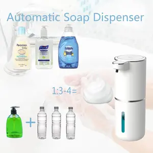 Automatic Liquid/Foma Soap Dispenser, Touchless Electric Dispenser, USB Rechargeable with Infrared Sensor for Bathroom,Kitchen NONE