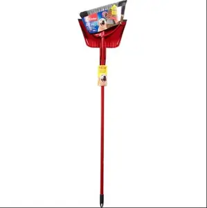 O-Cedar PowerCorner Pet Pro Broom and Dustpan Set, Household Step-on Large Broom and Dustpan Set for Home Care
