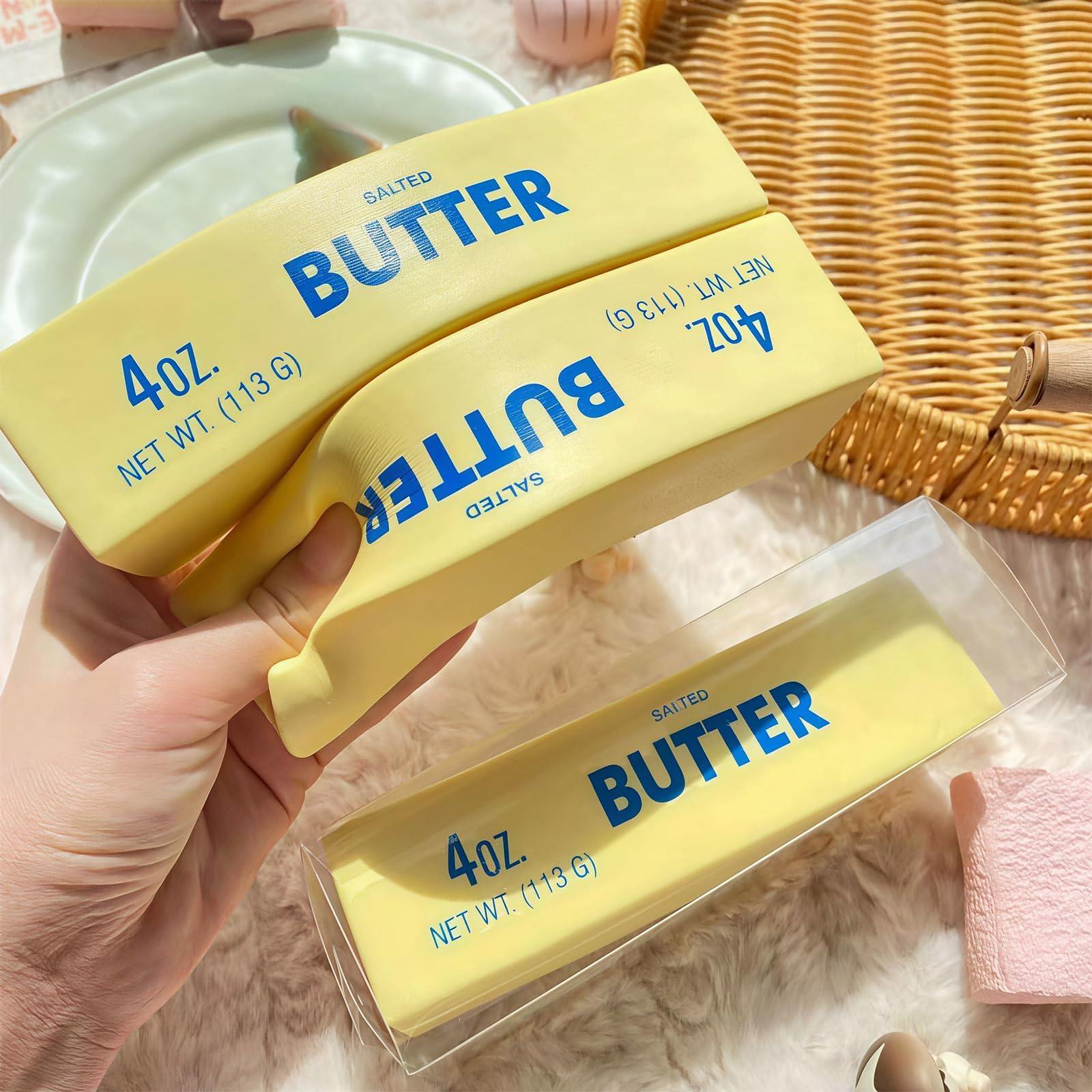 New ultra-soft, slow-rebound butter stick stress-relieving squeeze toy - astress-relieving toy that mimics realfood models, unique and fun