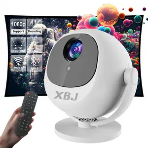 XBJ hy300 max 4K portable laser mini projector supports 1080p automatic keystone correction and Bluetooth connectivity. It's a great movie projector and a creative Christmas/birthday gift.