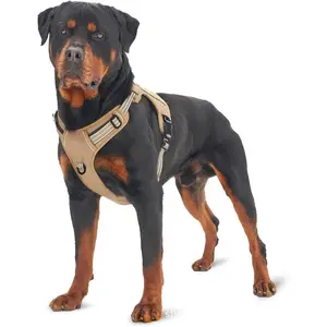 Adjustable Tactical Pet Harness, Reflective No Pull Design, Comfort Control Safety Harness for All Breeds Dogs