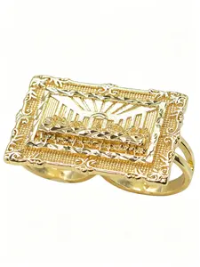 Religious Last Supper Ring, Unisex Daily Wear, Church Prayer Jewelry, Easter Gift, Twin Finger Design, Fashionable