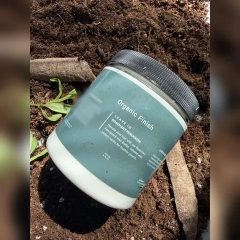 Organic Finish Maximum Strength Leave In Hair Milk with Aloe Vera Glycerin & 10 Herbs for Hydration Smoothness & Stronger Healthier Strands