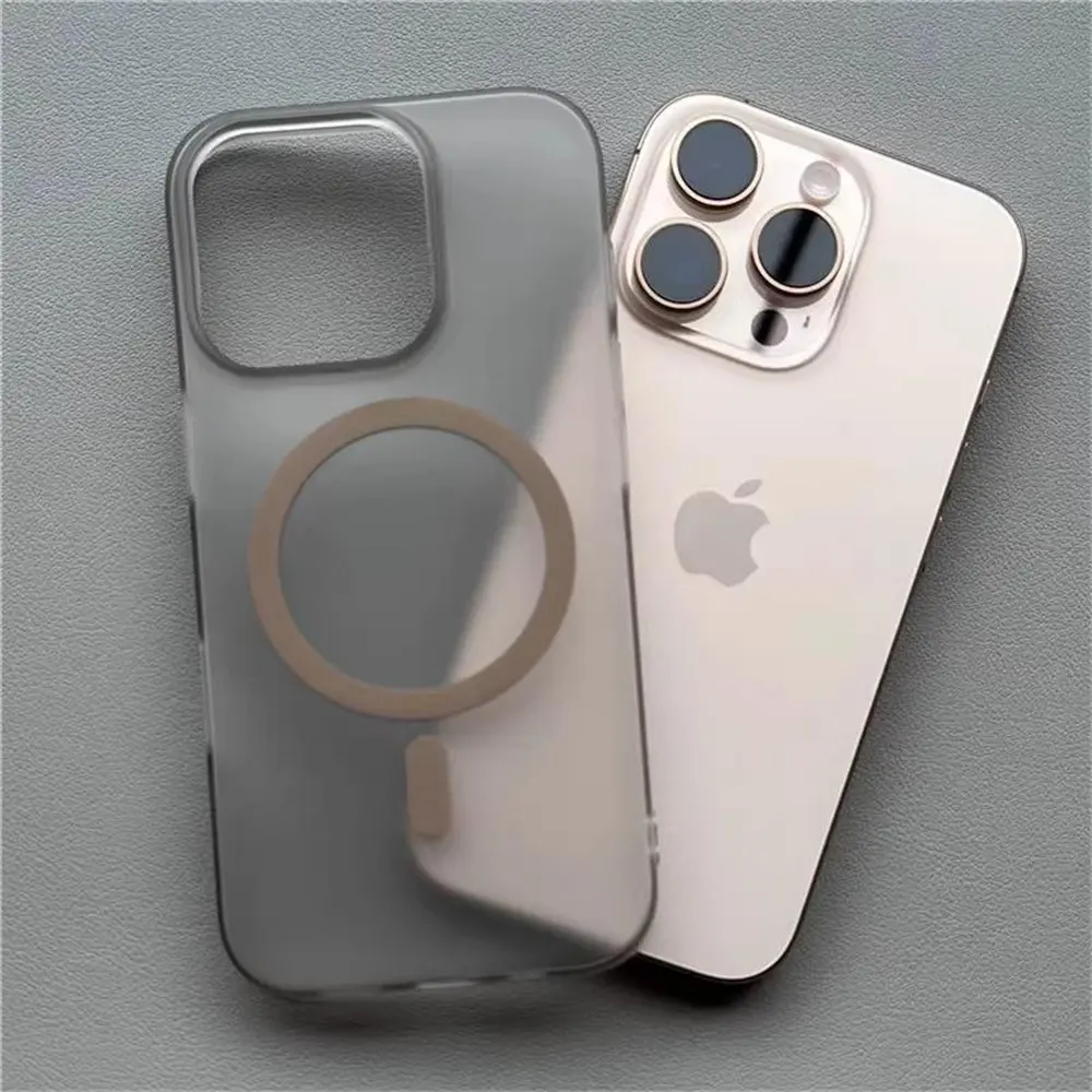 1.0 MM Ultra Thin Matte Hard PC Translucent Case For iPhone 17 Air 16 15 14 13 Pro Max Magsafe Magnetic Wireless Charge Cover
