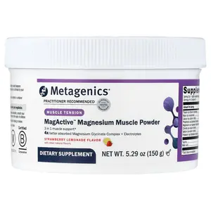 Metagenics MagActive™ Magnesium Muscle Powder, Strawberry Lemonade, 5.29 oz (150 g)