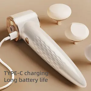 [Ideal Gift] 1pc Electric Makeup Sifter (Powder Dispenser) with AI Chip & Wet/Dry Use - - Portable Blending Tool, 3 Applicator Tips, Professional & Use for Foundation, Blush, Eyeshadow - Ideal Gift for Women &