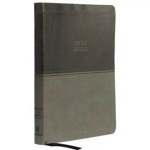 KJV Holy Bible: Value Large Print Thinline, Gray Leathersoft, Red Letter, Comfort Print: King James Version: Holy Bible, King James Version by Thomas Nelson [Leathersoft Book]