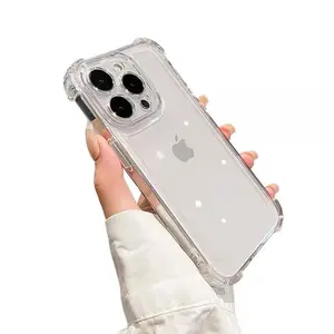 【Free Ship】 Ultra Clear Anti-Yellow Phone Case for iPhone 11/12/13/14/15/16, Military Grade Drop Protection, High Transparency Shockproof Cover with Independent Electroplated Buttons, Slim Aesthetic Protective Bumper