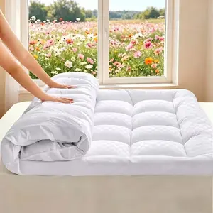 Cooling Cushion Top Layer - Quilted, Soft & Breathable, Deep Fit (8-21") for Enhanced Sleep Comfort