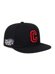 Unisex Chicago C Letter Branding Side Baseball Cap, Adjustable Outdoor Sun Protection Hat, Perfect for Travel Beach Vacation, All Season Wear, Hat Accessory
