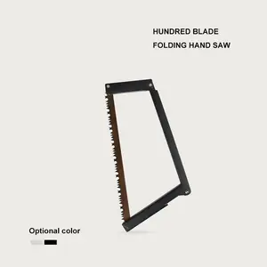 Outdoor folding saw made of aluminum alloy, a multi - functional saw for camping, a handheld cutting tool for BC (bushcraft) survival in the wild, and a portable saw.