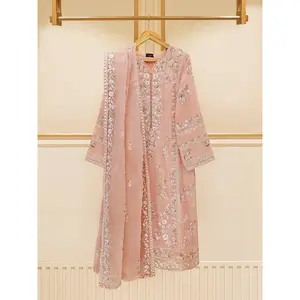 AGHA NOOR 3 PC FORMAL DRESS | S109574