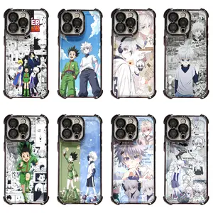 Hunter x Hunter Gon Killua Black White Manga Collage Anime Phone Case for iPhone 17, 16, 15, 14, 13, 12, 11, Pro, Pro Max, Plus & Samsung Galaxy S23, S24, S25, S26, Plus, Ultra, Perfect Christmas Halloween Birthday Thanksgiving Gift for Friends