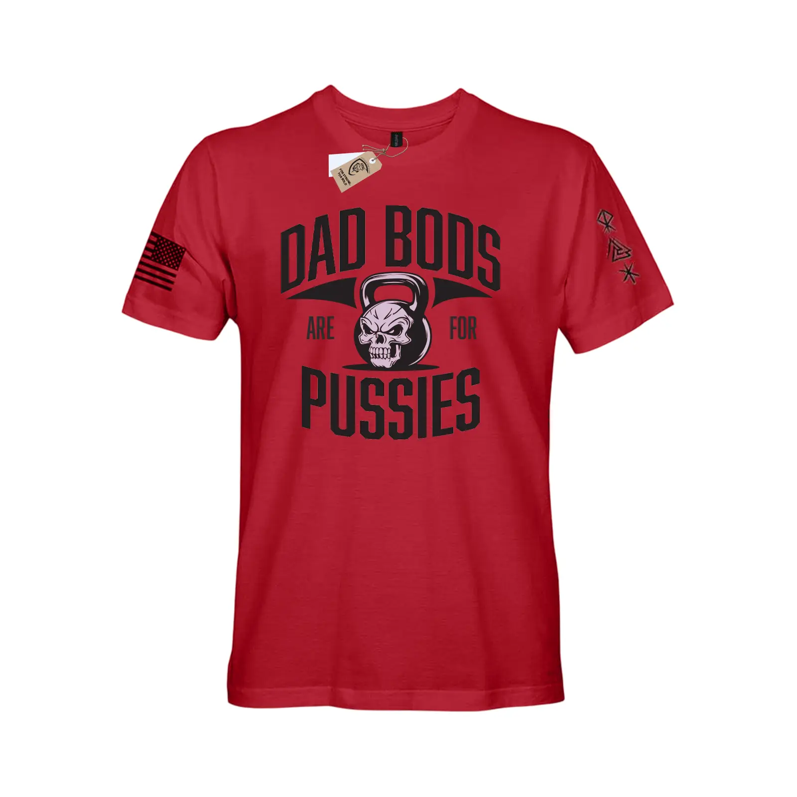 Attack the Game Dad Bods Are For Puzzies Gym T-Shirt - Eco-Friendly Soft Organic Cotton , Breathable & Durable Fabric for Men & Women