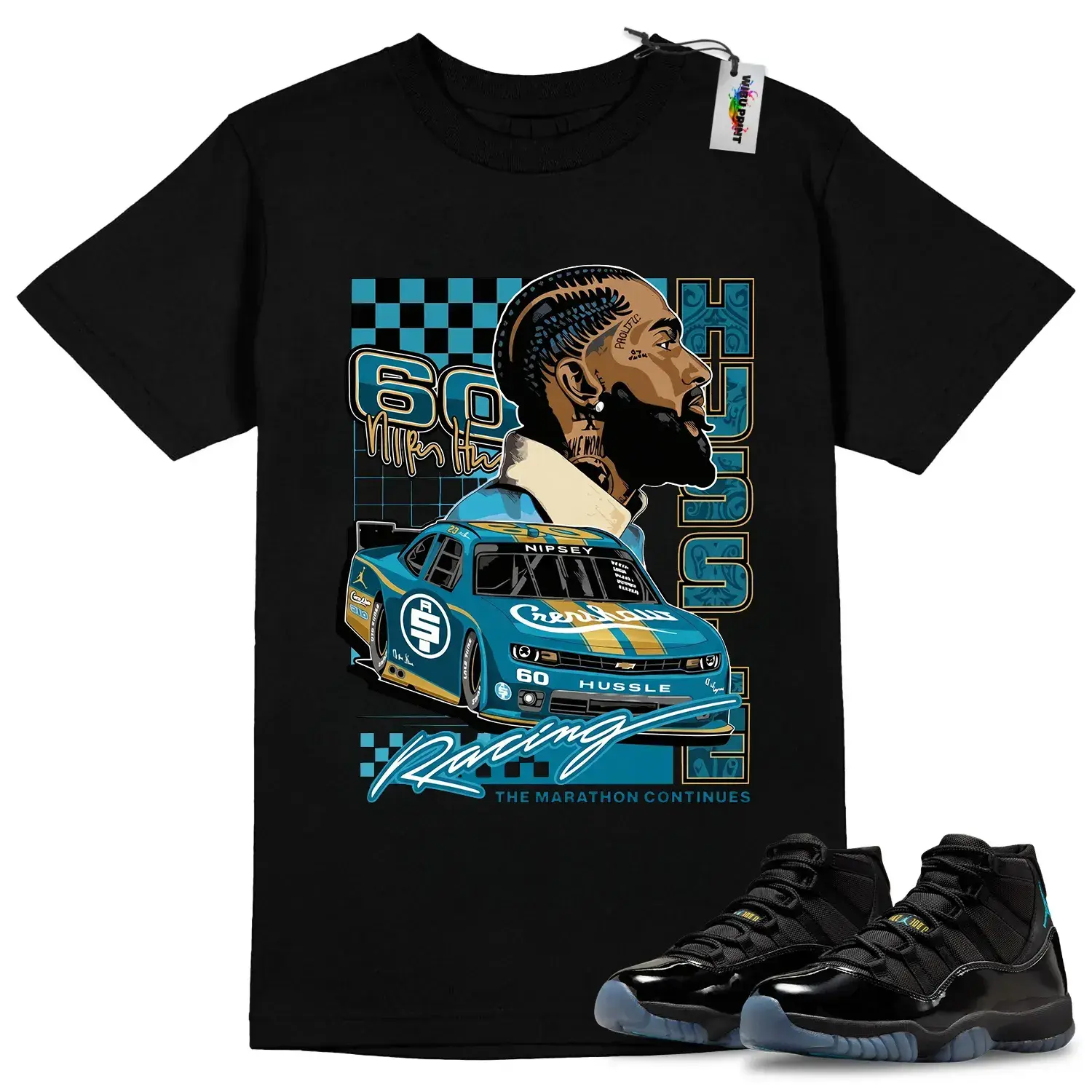 AJ11 Gamma Blue Matching T Shirt, NIP Graphic Shirt, 90s Hip Hop Tee, Gift For Women and Man, Unisex T-Shirt, Sneaker Head Gift