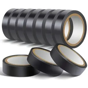 10pcs High-Temperature Resistant Black Rubber Electrical Tape - Durable, Flexible, Insulating Adhesive for Industrial Use, Home Appliances & Mechanics, Electrical Connections, High-Temperature Resistant Rubber Electrical Tape Industrial Us